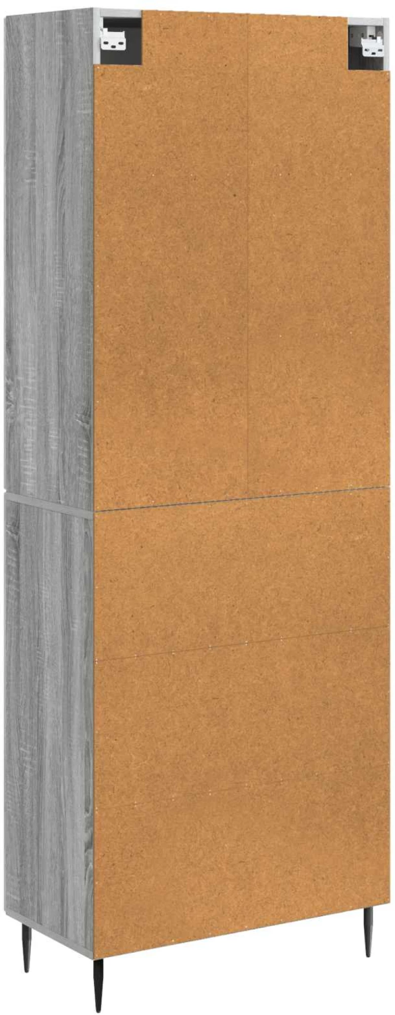 vidaXL Σέτ Ντουλαπιών 2 pcs Γκρι Sonoma 66 x 34,5 x 89,5 εκ