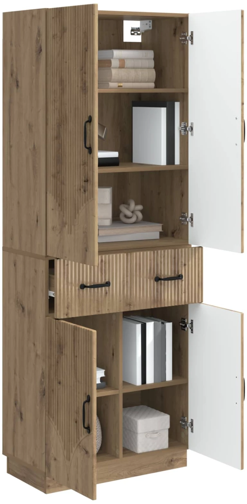 vidaXL Σέτ Ντουλαπιών 2 pcs Artisan Δρυς Επεξεργασμένο Ξύλο