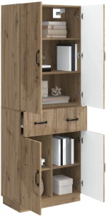 vidaXL Σέτ Ντουλαπιών 2 pcs Artisan Δρυς Επεξεργασμένο Ξύλο