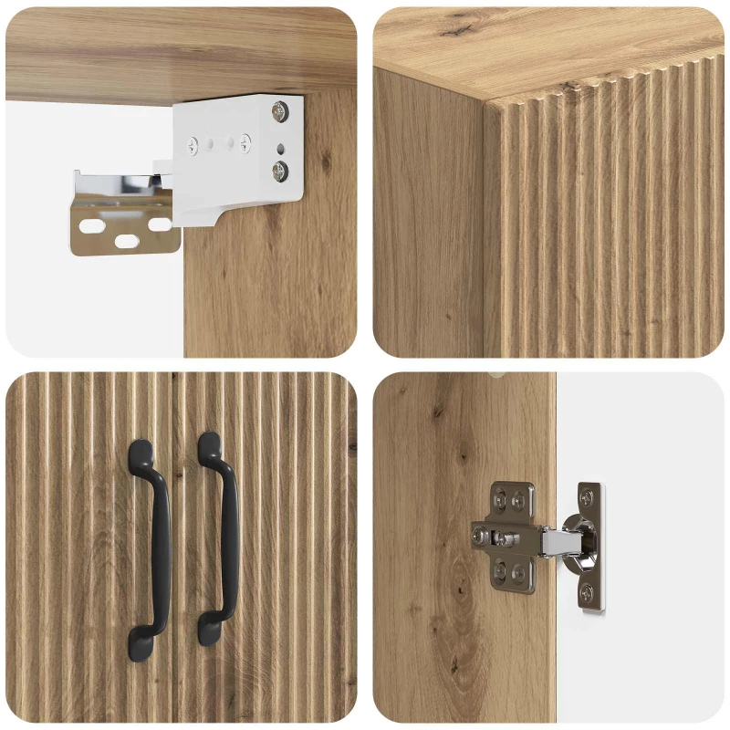 vidaXL Σέτ Ντουλαπιών 2 pcs Artisan Δρυς Επεξεργασμένο Ξύλο