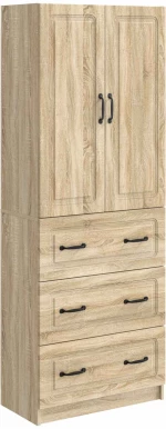 vidaXL Σέτ Ντουλαπιών 2 pcs Sonoma Δρυς 66 x 34,5 x 87 εκ.