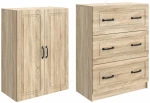 vidaXL Σέτ Ντουλαπιών 2 pcs Sonoma Δρυς 66 x 34,5 x 87 εκ.