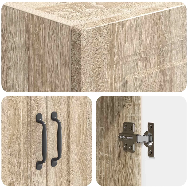 vidaXL Σέτ Ντουλαπιών 2 pcs Sonoma Δρυς 66 x 34,5 x 87 εκ.