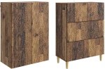vidaXL Σέτ Ντουλαπιών 2 pcs Παλαιωμένο ξύλο 66 x 34,5 x 90 εκ