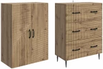 vidaXL Σέτ Ντουλαπιών 2 pcs Artisan Δρυς 66 x 34,5 x 90 εκ