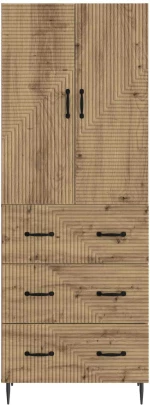 vidaXL Σέτ Ντουλαπιών 2 pcs Artisan Δρυς 66 x 34,5 x 90 εκ