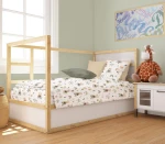 Παπλωματοθήκη Κούνιας 120x160 Cloudy Bear 581 White-Olive Dimcol