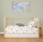 Παπλωματοθήκη Κούνιας 120x160 Cloudy Bear 581 White-Olive Dimcol