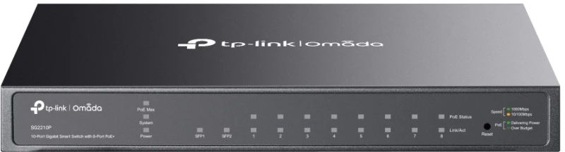 TP-LINK smart PoE+ switch SG2210P  10-Port Gigabit  V 5.20