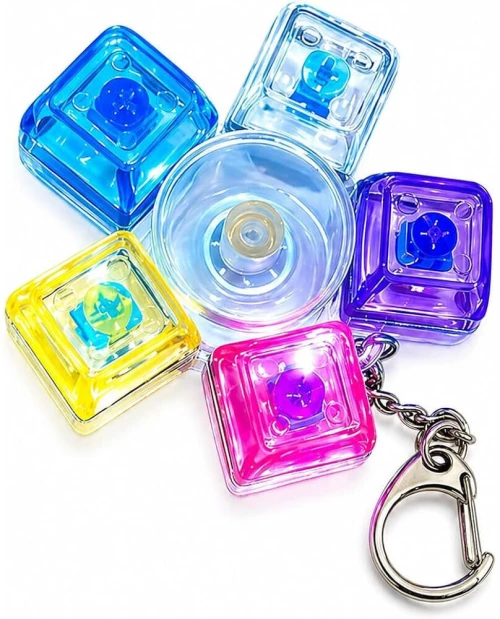 Antistress Spinner Clicker Πλήκτρα 5 Tεμαχίων Φως Μπρελόκ (3208035)