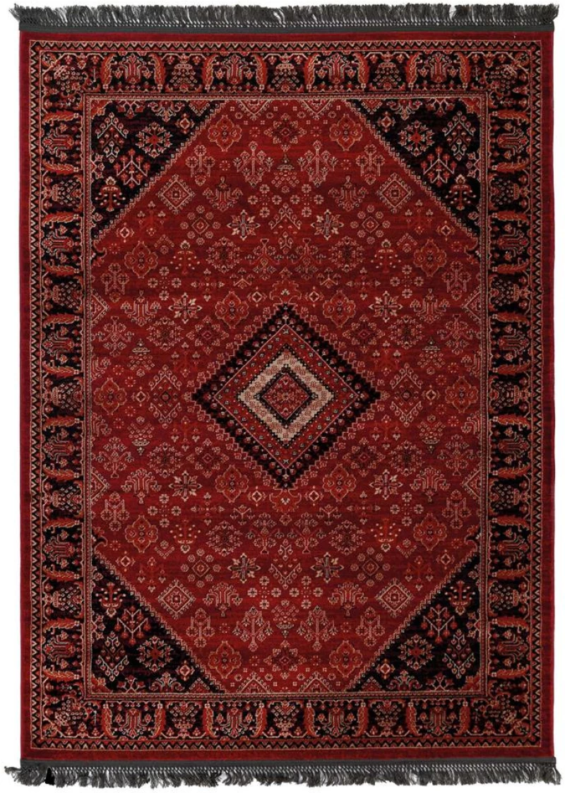 Κλασικό χαλί Afgan 306A D.RED BLACK Royal Carpet - 133x190 cm