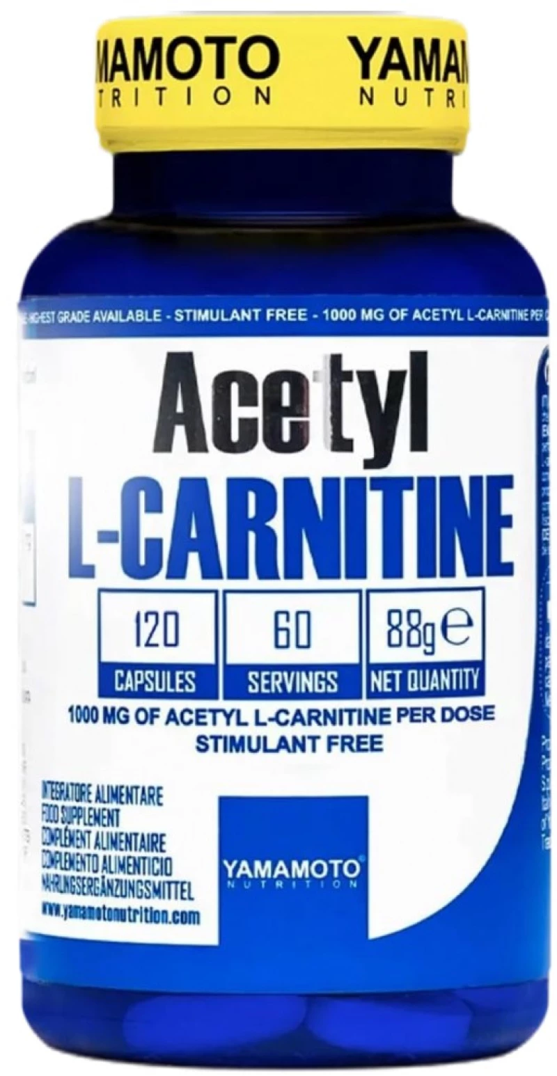 Yamamoto Nutrition Acetyl L-Carnitine HCL 500 mg [120 Κάψουλες]