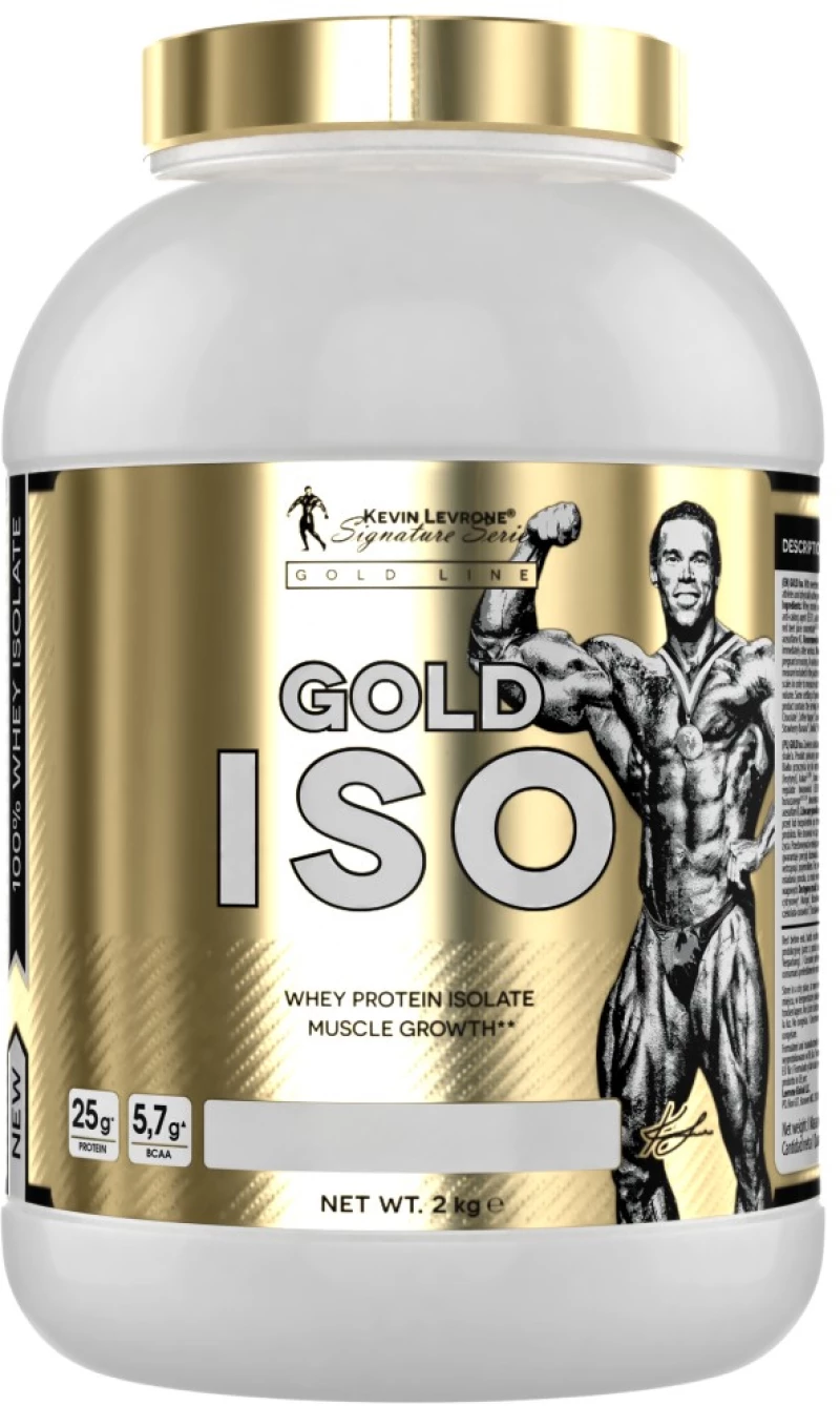 Kevin Levrone Gold Line Iso | Whey Protein Isolate [2000 Γραμμάρια] Φράουλα και μπανάνα
