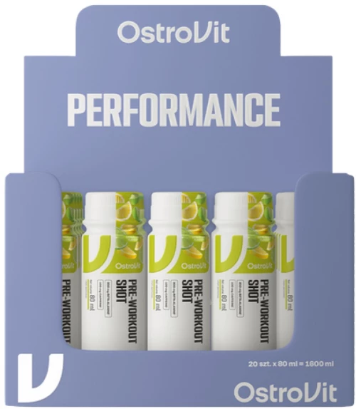 OstroVit Pre-Workout Shot [20 x 80 ml] Εσπεριδοειδή με λάιμ
