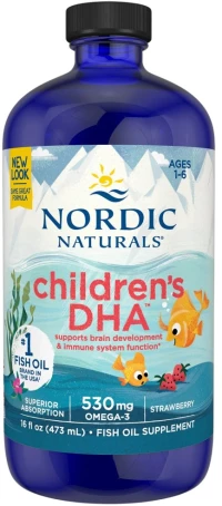 Nordic Naturals Children's DHA 530 mg [473 ml] Φράουλα
