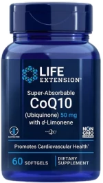 Life Extension Super-Absorbable CoQ10 with d-Limonene 100 mg [60 Softgels]
