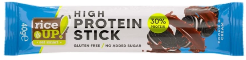 RiceUP! Hi Protein Stick | No Added Sugar [15 x 40 Γραμμάρια] Μπισκότα με κρέμα