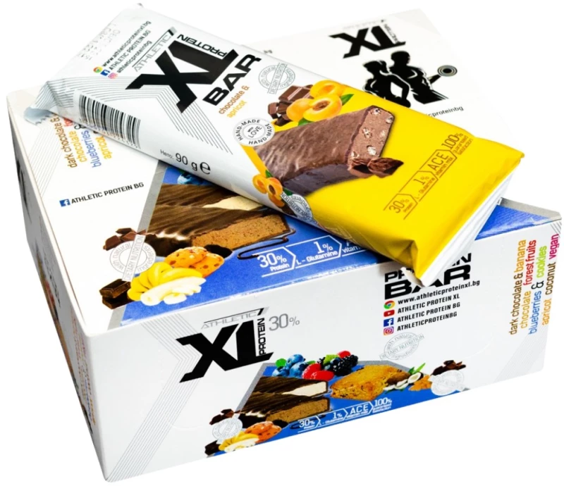 XL Athletic Protein XL Protein Bar [90 Γραμμάρια] Σοκολάτα με βερίκοκο