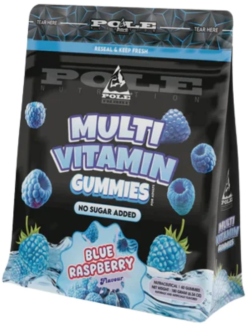 Pole Nutrition Multi Vitamin Gummies [60 Τσίχλες] Μπλε βατόμουρο