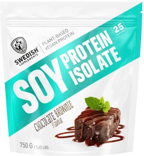 Swedish Supplements Soy Protein Isolate [750 Γραμμάρια] Σοκολάτα μπράουνι