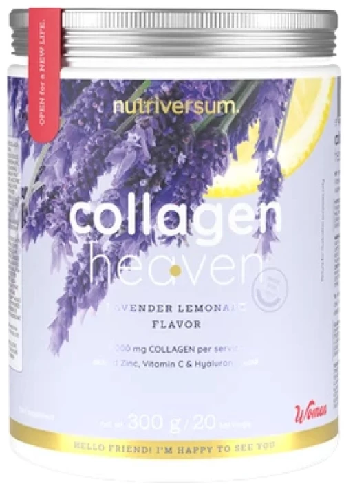 Nutriversum Collagen Heaven | added Zinc, Vitamin C and Hyaluronic Acid [300 Γραμμάρια] Λεβάντα Λεμονάδα