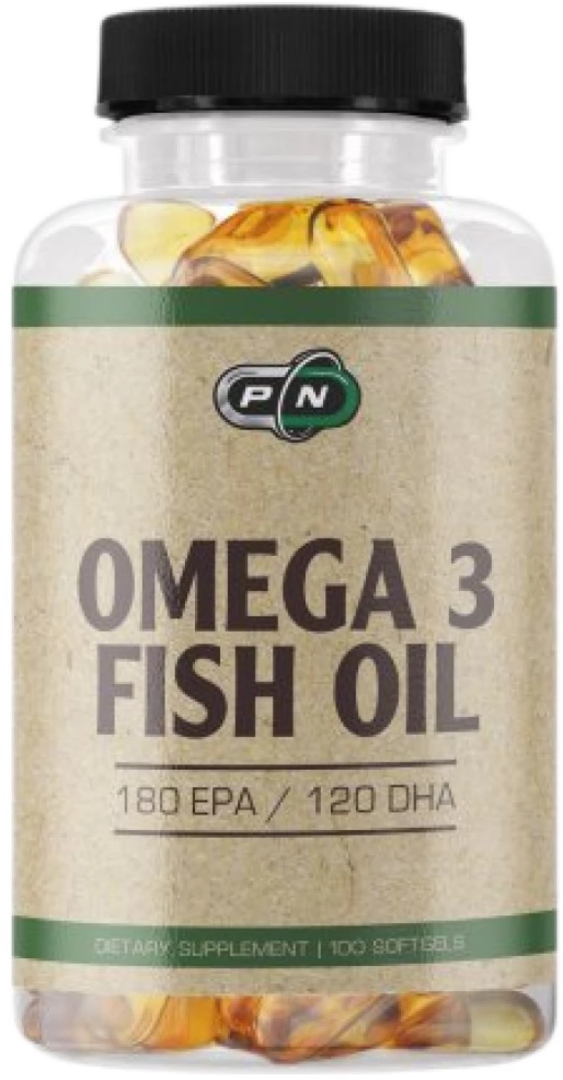 PURE Nutrition USA Omega 3 Fish Oil 1000 mg [100 Softgels]