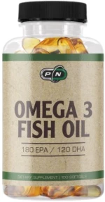 PURE Nutrition USA Omega 3 Fish Oil 1000 mg [100 Softgels]