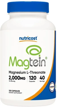 Nutricost Magtein | Magnesium L-Threonate 2000 mg [120 Κάψουλες]