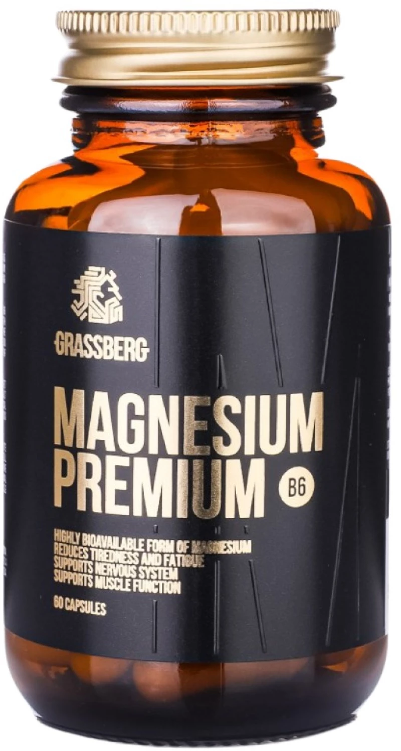 Grassberg Magnesium Premium B6 [60 Κάψουλες]