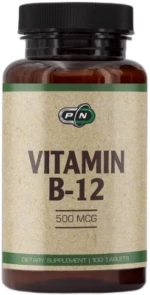 PURE Nutrition USA Vitamin B12 | Cyanocobalamin 500 mcg [100 Ταμπλέτες]