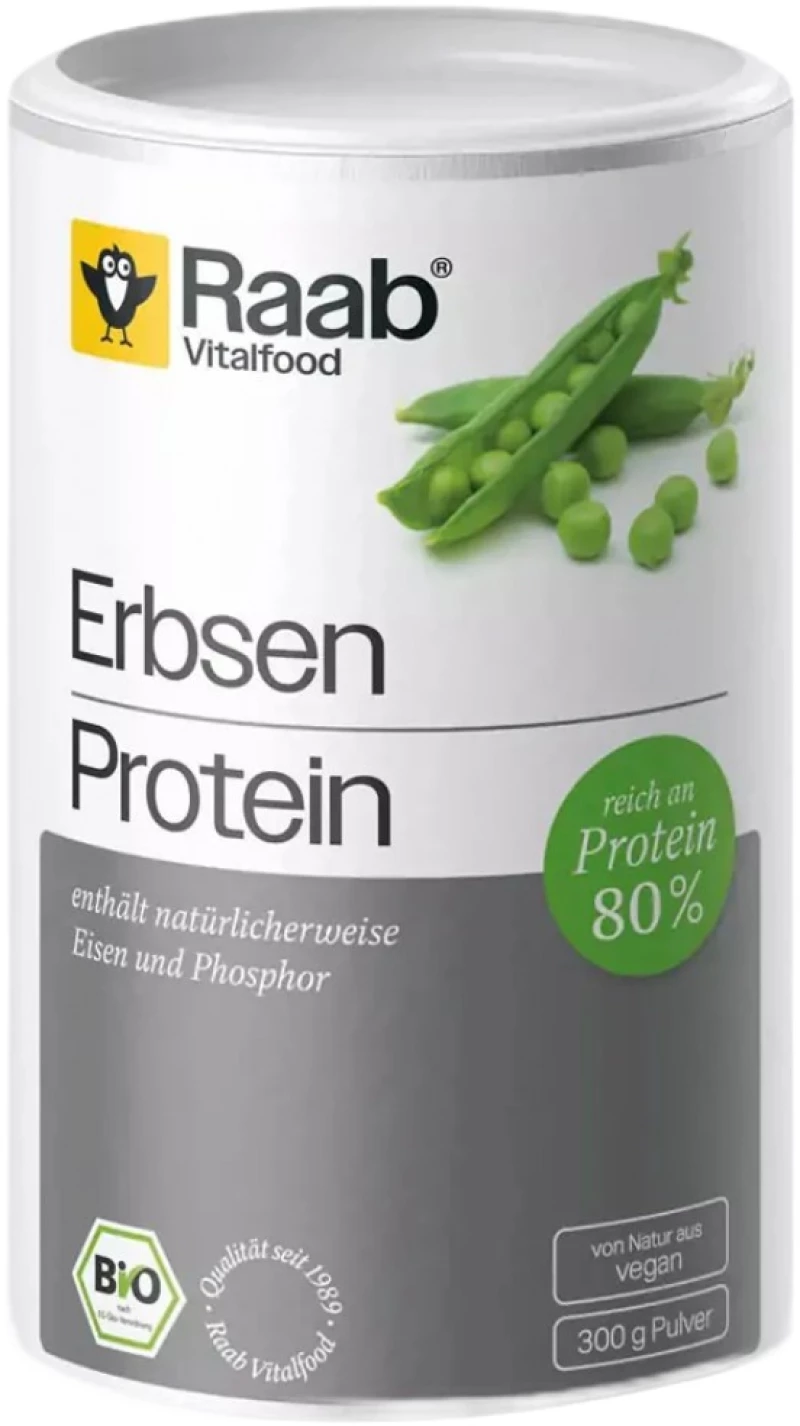 Raab Vitalfood Bio Pea Protein [400 Γραμμάρια] Χωρίς γεύση