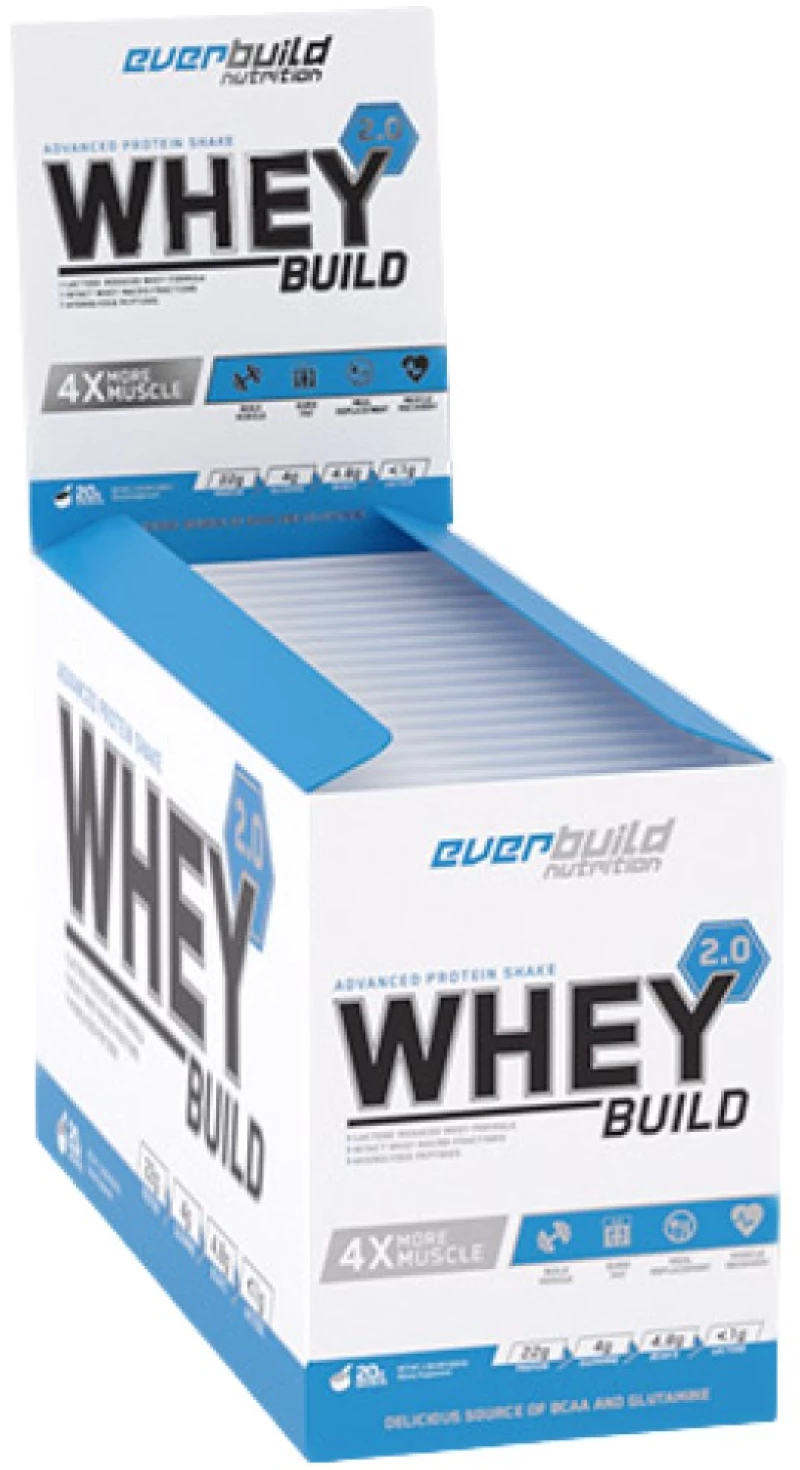 EverBuild Whey Build 2.0 [20 x 31 Γραμμάρια] Μπισκότα με κρέμα
