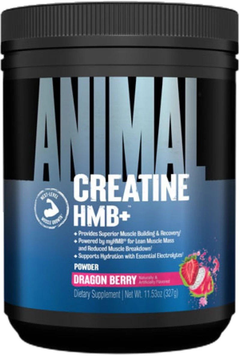 Universal Animal Animal Creatine HMB+ Powder [327 Γραμμάρια] Dragon Berry