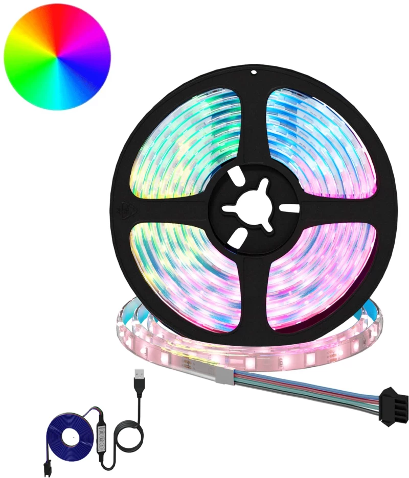 Λωρίδα LED 4 pcs Μαύρο και Διαφανές 230 x 0,8 x 0,3 εκ. |3429120