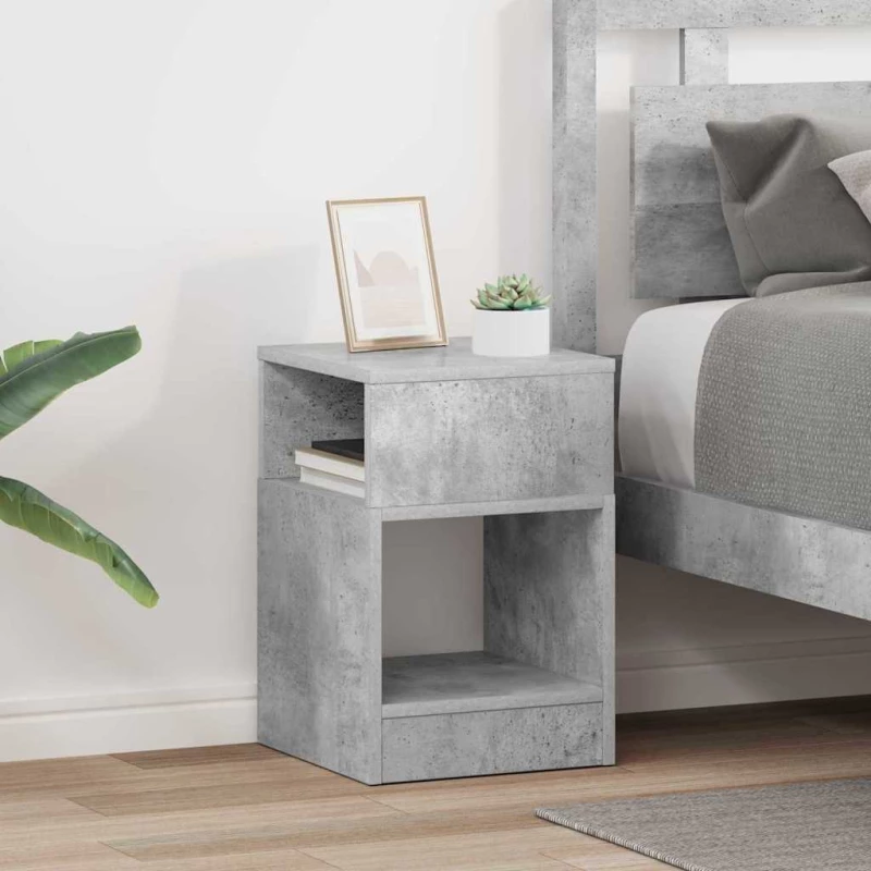End Table 2 pcs Σκυρόδεμα Γκρι 30,5 x 30 x 45 εκ |890903