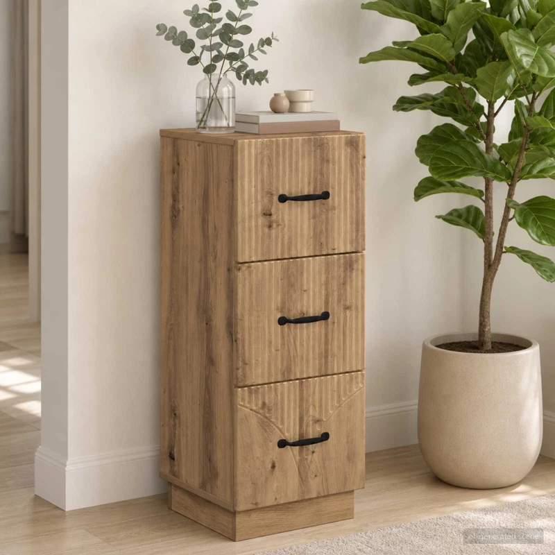 Ντουλάπι με Συρτάρια Artisan Δρυς 33 x 34,5 x 87 εκ. |895314