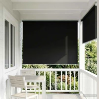 Ρολό Κουρτίνα UV Προστασία Μαύρο 140 x 230 cm Πολυεστέρας |42041260