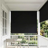 Ρολό Κουρτίνα UV Προστασία Μαύρο 180 x 140 cm Πολυεστέρας |42041254