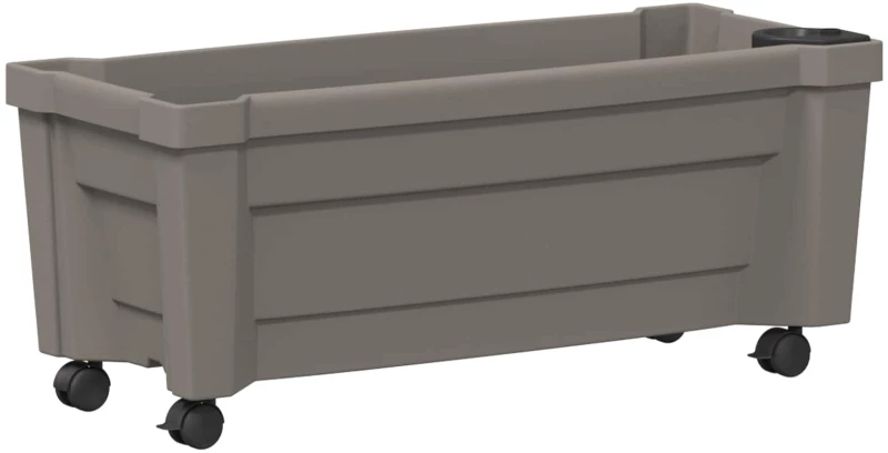 Γλάστρα Calypso με Ρόδες Γκρι 79 x 35 x 33 εκ PP |42041720