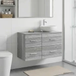 Ντουλάπι Μπάνιου Ενδιάμεσο Γκρι Sonoma 30 x 35 x 50 εκ. |890363