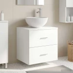 Τοίχου Νιπτήρας Βανίτα Λευκό 49,5 x 35 x 63 εκ |890254