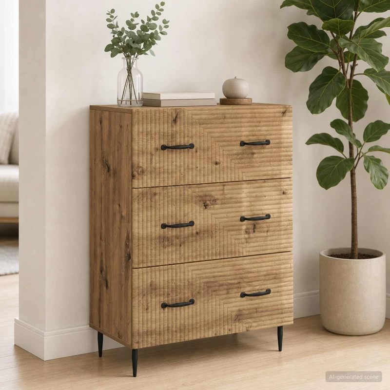 Ντουλάπι με Συρτάρια Artisan Δρυς 66 x 34,5 x 89,5 εκ |894844