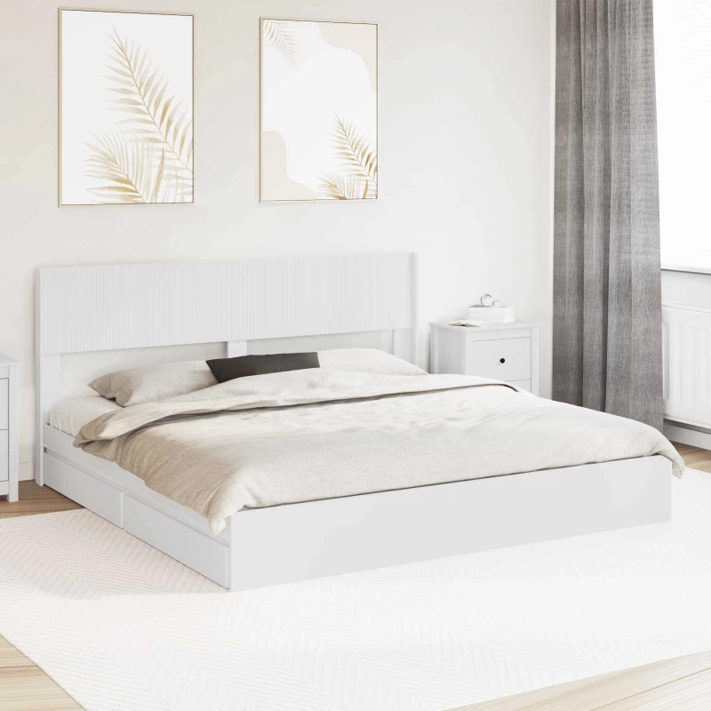 Καλάθι με αποθήκη και κεφαλάρι Λευκό 180 x 200 cm |3414359