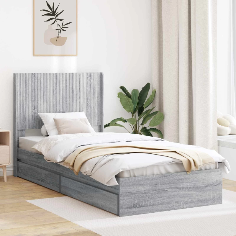 Καλάθι με αποθήκη και κεφαλάρι Γκρι Sonoma 75 x 190 cm |3414072