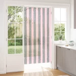 Κουρτίνα εντόμων Chenille Ασημί Γκρι και Ροζ 100 x 200 cm |42034441