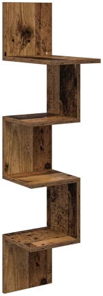 Ράφι Τοίχου Επιτοίχιο Καφέ 32 x 21 x 107 cm Επεξεργασμένο Ξύλο |8012138