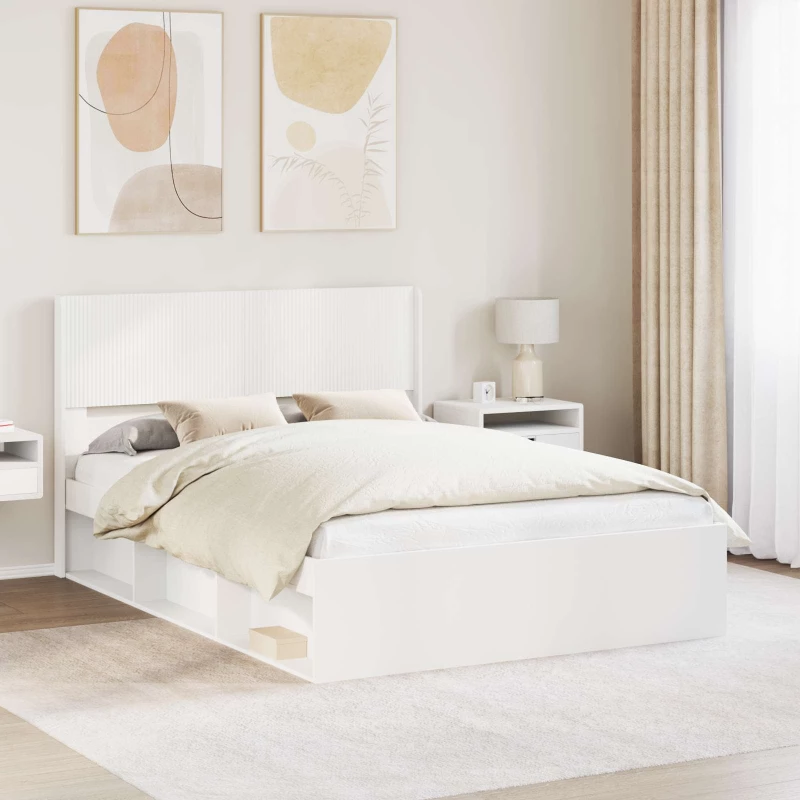 Καλάθι με αποθήκη και κεφαλάρι Λευκό 150 x 200 cm |3414195