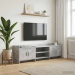 Ντουλάπι TV 168 x 33 x 47 εκ. Γκρι Σκυροδέματος |8011182