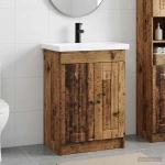 Σετ Επίπλων Μπάνιου Παλαιωμένο ξύλο 78,5 x 37,5 x 81 εκ |3404202