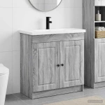 Σετ Επίπλων Μπάνιου Γκρι Sonoma 78,5 x 37,5 x 81 εκ |3404140
